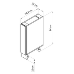 Модуль напольный Вестфалия, 15х50.8х84, для кухни, бутылочница, массив сосны, Dipriz