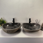 Раковина из речного камня RS-63841 52*48*15 2шт 0127