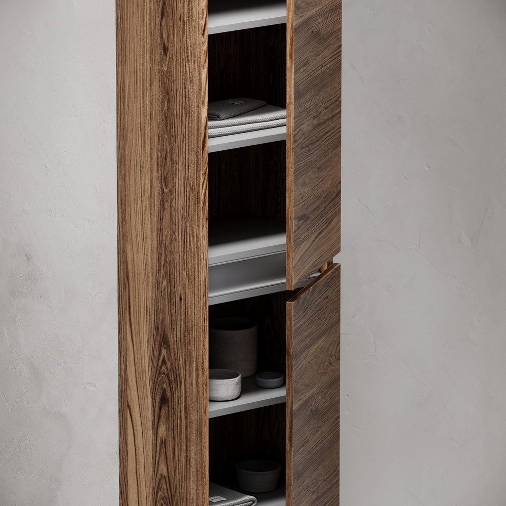 Шкаф-пенал Sancos Urban подвесной, дуб чарльстон 350х300х1600