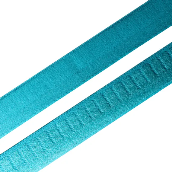 Резинка широкая, бирюза 25мм (полубейка), Германия
