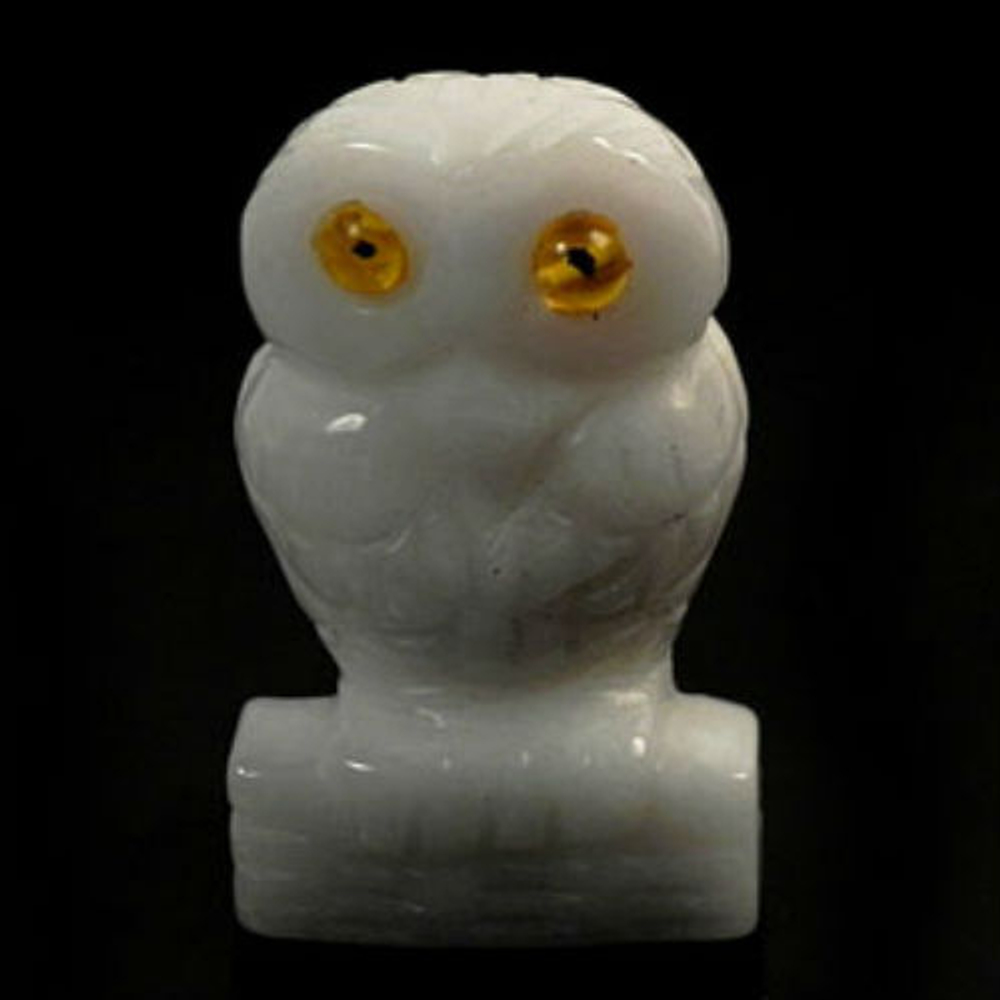 Сова натуральный камень асс.