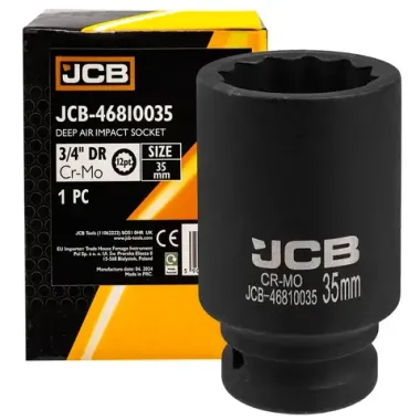 Головка ударная глубокая 3/4'', 35мм (12гр.) JCB JCB-46810035