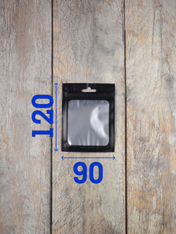 Зип пакеты металлизированные с окошком Zip-lock 100 штук