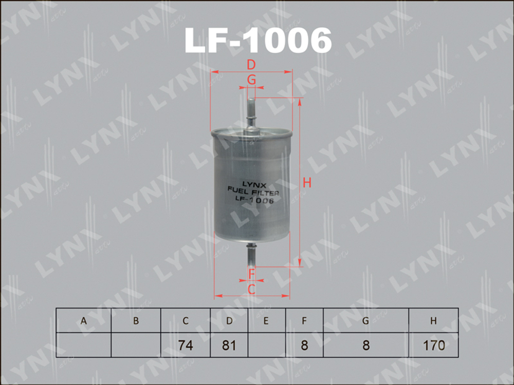 FS-3108    LYNX    LF-1006   Фильтр топливный