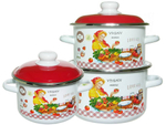Набор кастрюль "Хозяюшка" №02