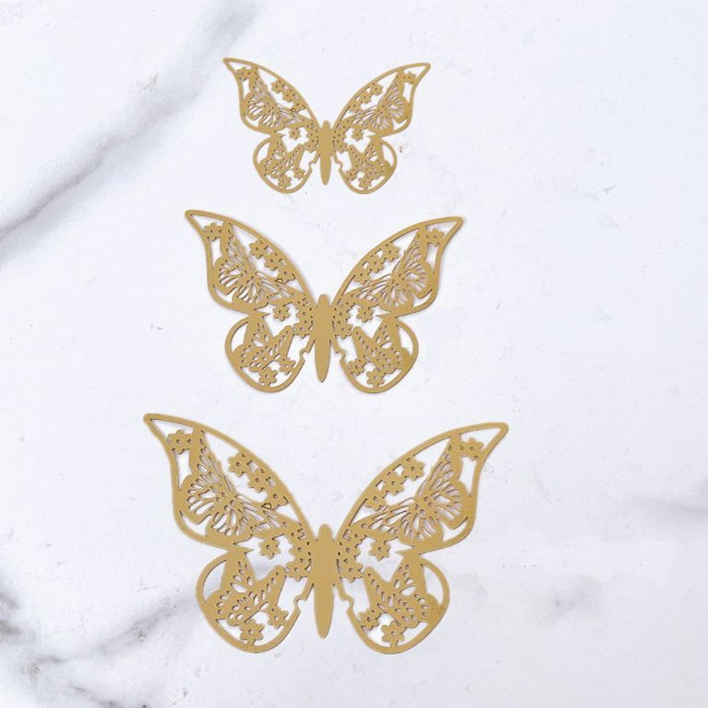 Набор украшений для торта «Бабочки №4», 12 шт