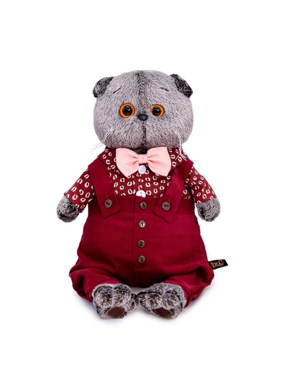 Мягкая игрушка Басик в кофейном комплекте 19 см