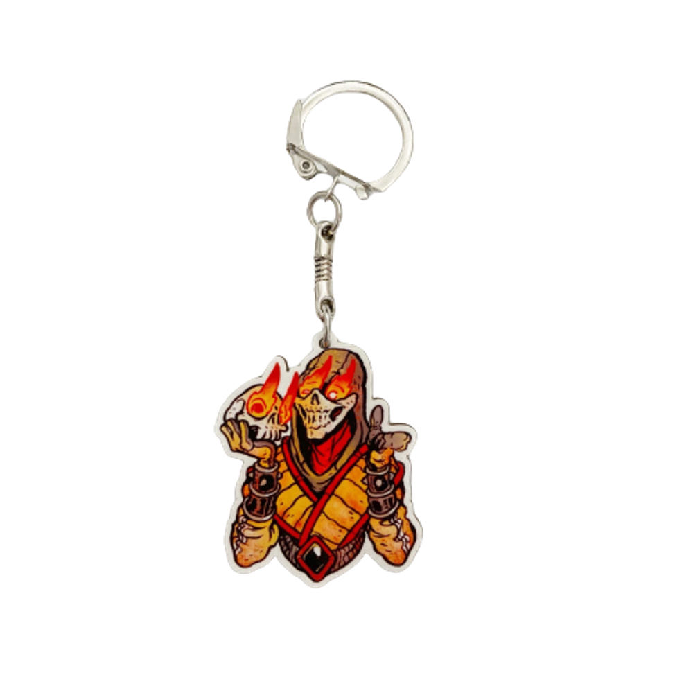 Деревянный значок Скорпион