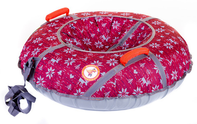 Тюбинг Игрокат Зима красная - 90 см.