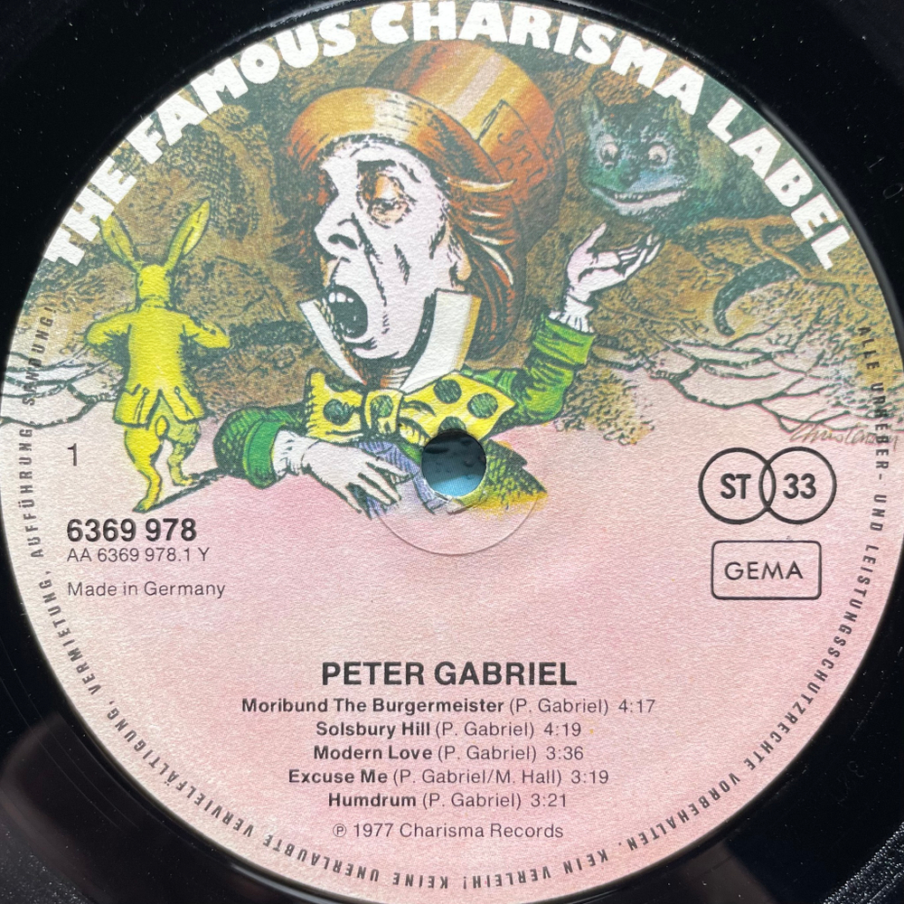 Peter Gabriel ‎– Peter Gabriel (Голландия 1977г.)