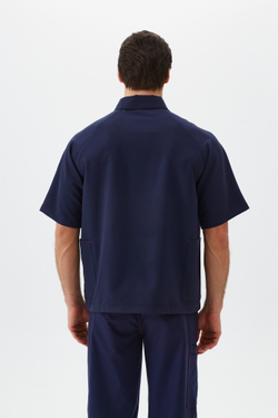 Рубашка поло медицинская мужская Смарт, нэви