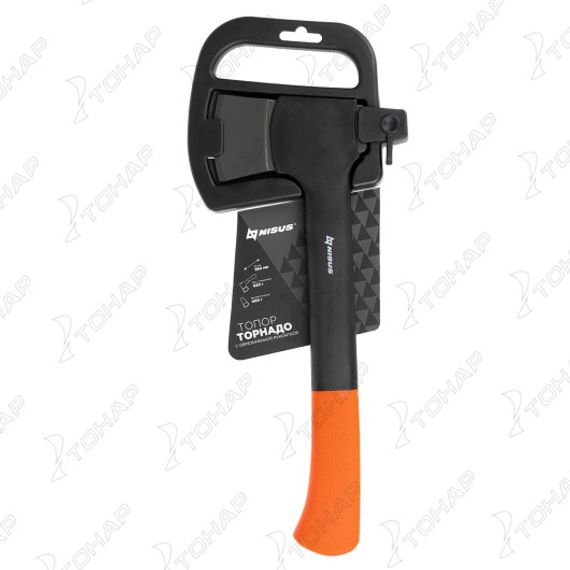 Топор Торнадо с обрезиненной рукояткой 620г (N-WL-427B) NISUS