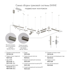 TR5737-DN Декоративная заглушка желоба трека, 50см, для трека Shine, серия Base, темный никель, алюминий