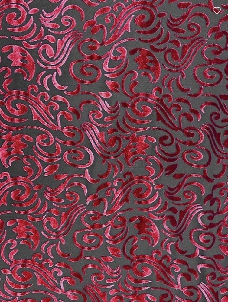 Панбархат стрейч, 90 гр/м2, ПЭ - 95%, Эластан - 5%, ш. 150 см, красный, под заказ