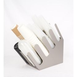 Станция диспенсер для кофейных аксессуаров 31*21*40 см нерж. P.L. Barbossa