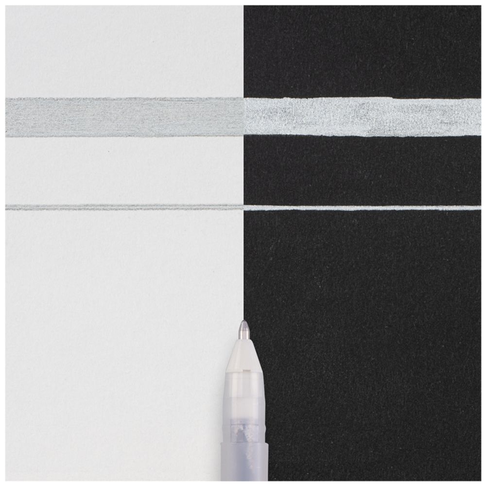 Ручка гелевая Sakura "Gelly Roll Metallic" серебро металлик, 1,0мм