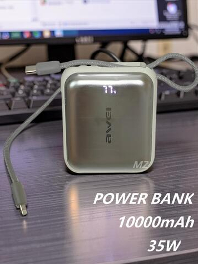 Повербанк (PowerBank) 10000mAh портативный с индикацией заряда PA-15