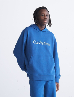 Худи Calvin Klein Relaxed Fit Standard Logo Blue Herald