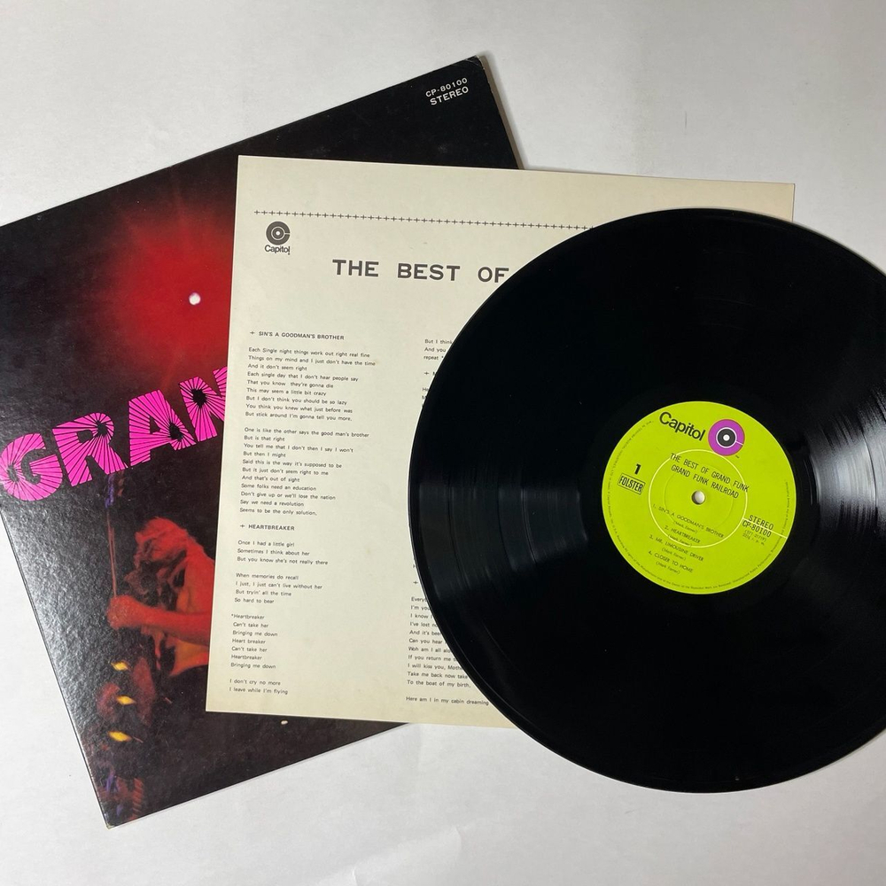 Винтажная виниловая пластинка LP The Best Of Grand Funk (Japan 1971) (No Obi)
