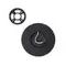 7662/18L MITRA LED SN 090 Светильник пластик/белый/черный LED 18Вт 3000/4000K D230 IP40 OMEGA BLACK