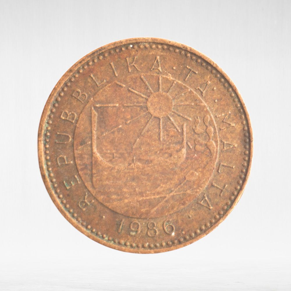 Malta, 1 Cent, 1986, F