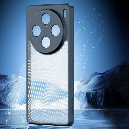 Тонкий чехол с мягкими черными рамками от Dux Ducis для Vivo X100 Pro и X100s Pro, серия Aimo Series Case