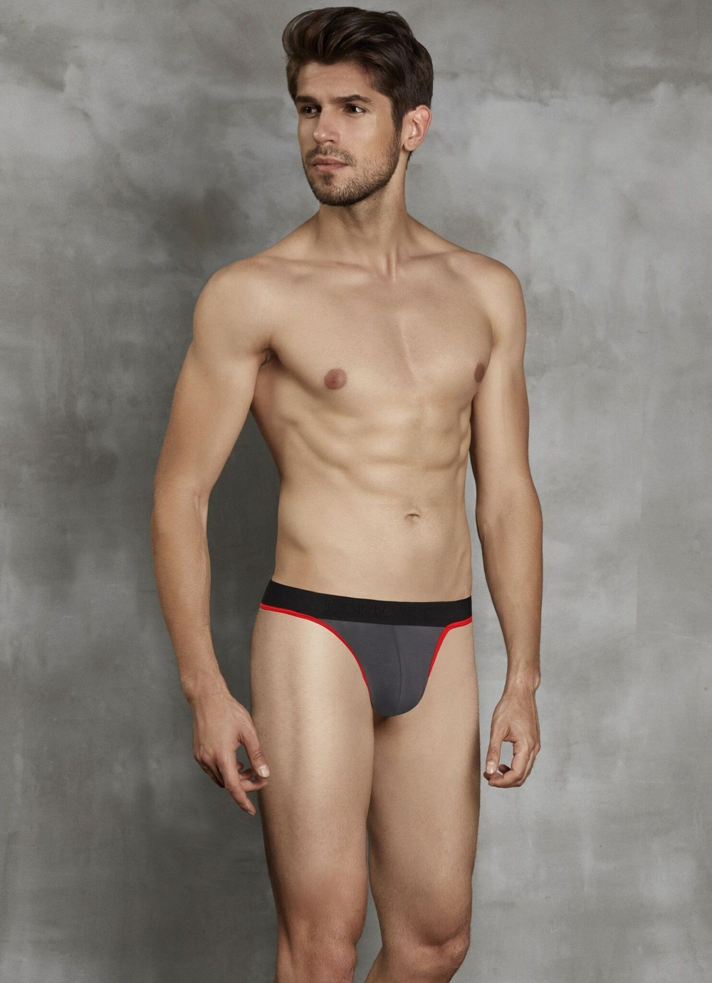 Мужские трусы-стринги Doreanse Sexy с пришивной резинкой (Размер: XL) (Цвет: черный)