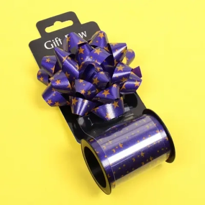 Набор для декорирования «Волшебный сюрприз» бант d=10 см, лента 1,6 см (10м), Фиолетовый