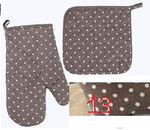 Прихватка в наборе варежкой «HomeStyle», цвет шоколадный