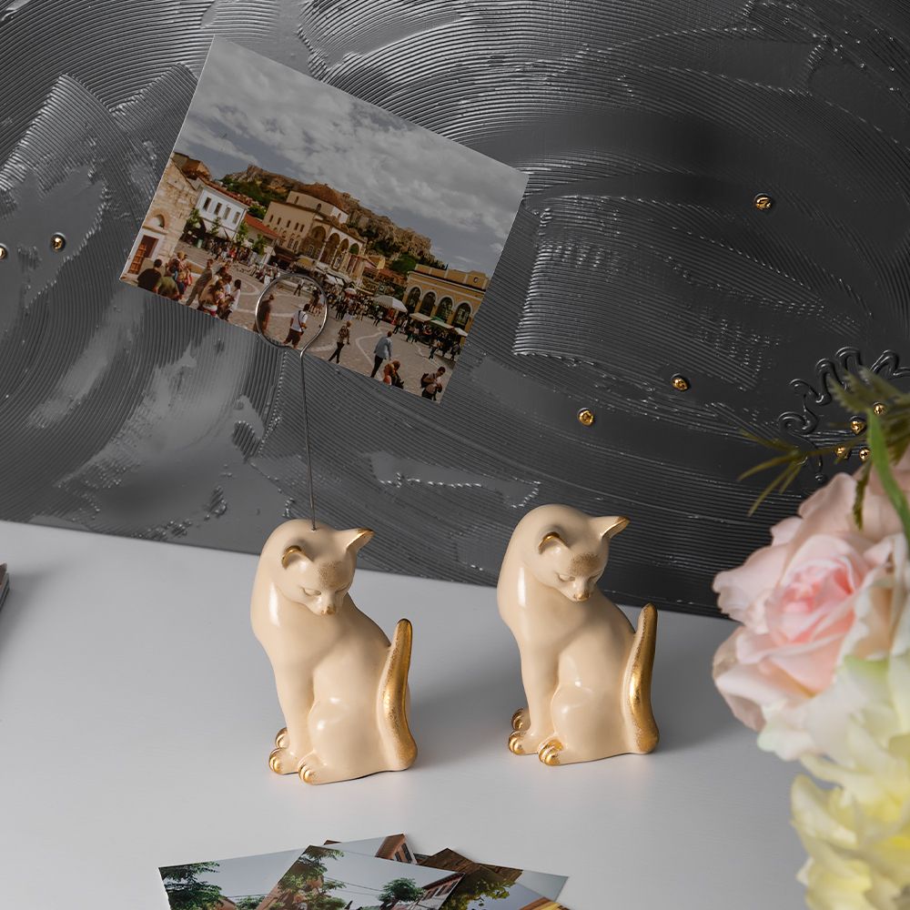Статуэтка Кошка Грация Айвори