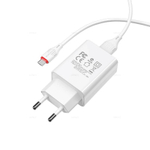 Зарядное устройство на Micro-USB Borofone BA21A QC3.0 (white)