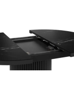 Стол кухонный Стекло глянцевое мрамор 100(135)х100х76 см