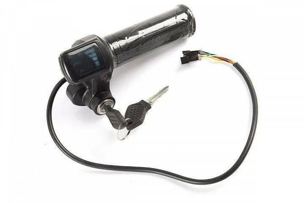 Ручка газа с дисплеем и замком зажигания для электросамоката до 60v