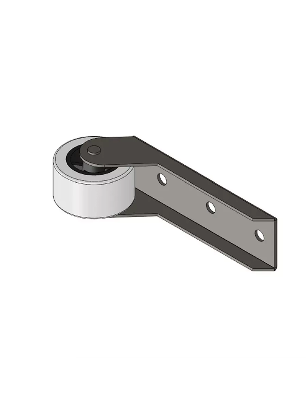 Опора колесная 364 с резиновым колесом D38 мм, 2 шт