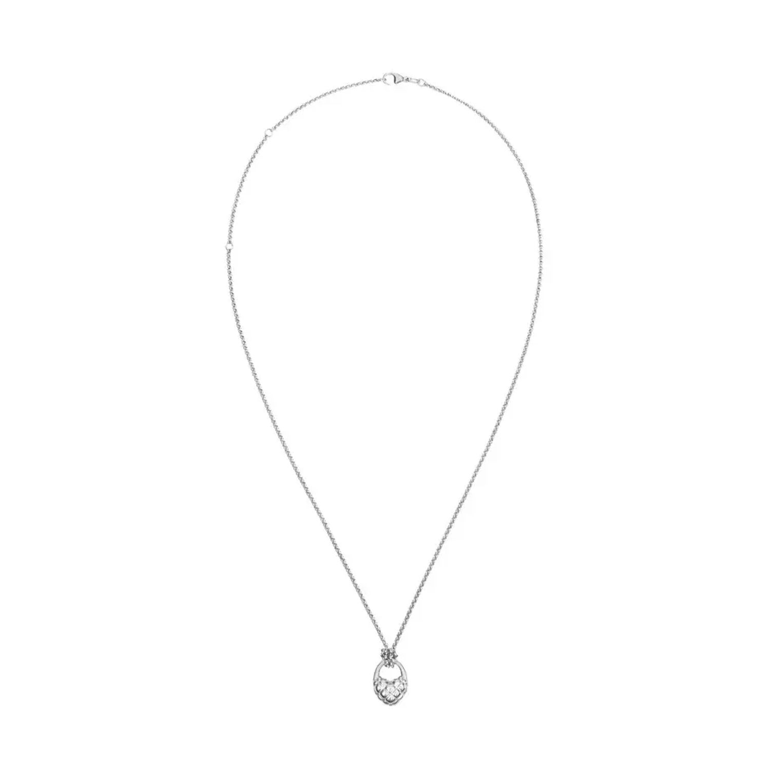 Колье Mini Lock My Heart Necklace - Silver