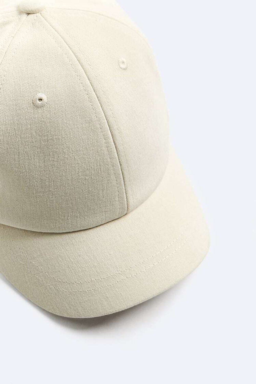 ZARA КЕПКА SOFT С КОРОТКИМ КОЗЫРЬКОМ, ЭКРЮ