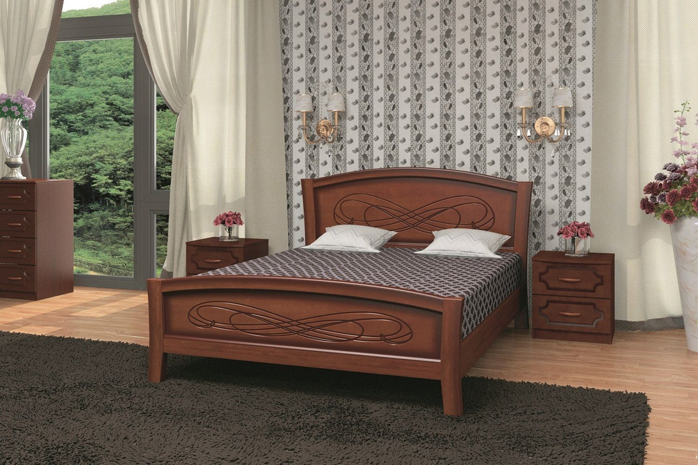Кровать Карина 16 (массив сосны)