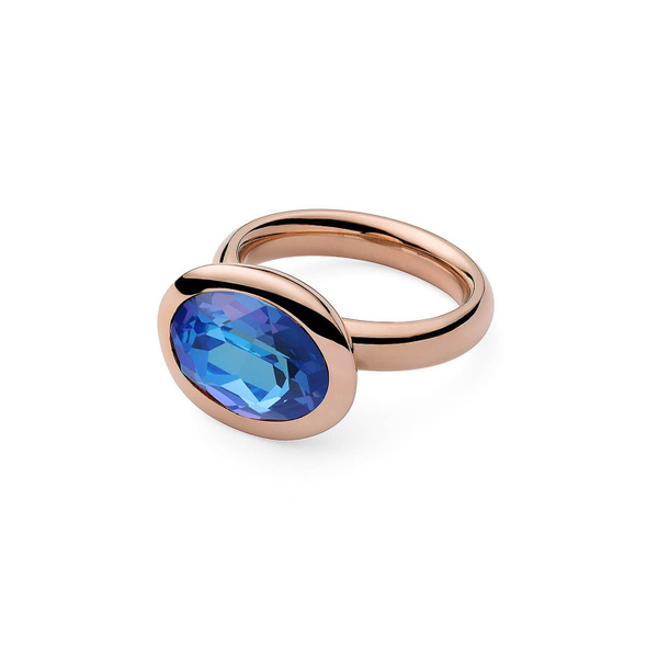 Кольцо Qudo Tivola Royal Blue Delite 18 мм 651005 BL/RG размер 18