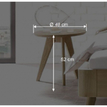 Табурет (столик) Lugos'Art из массива дуба