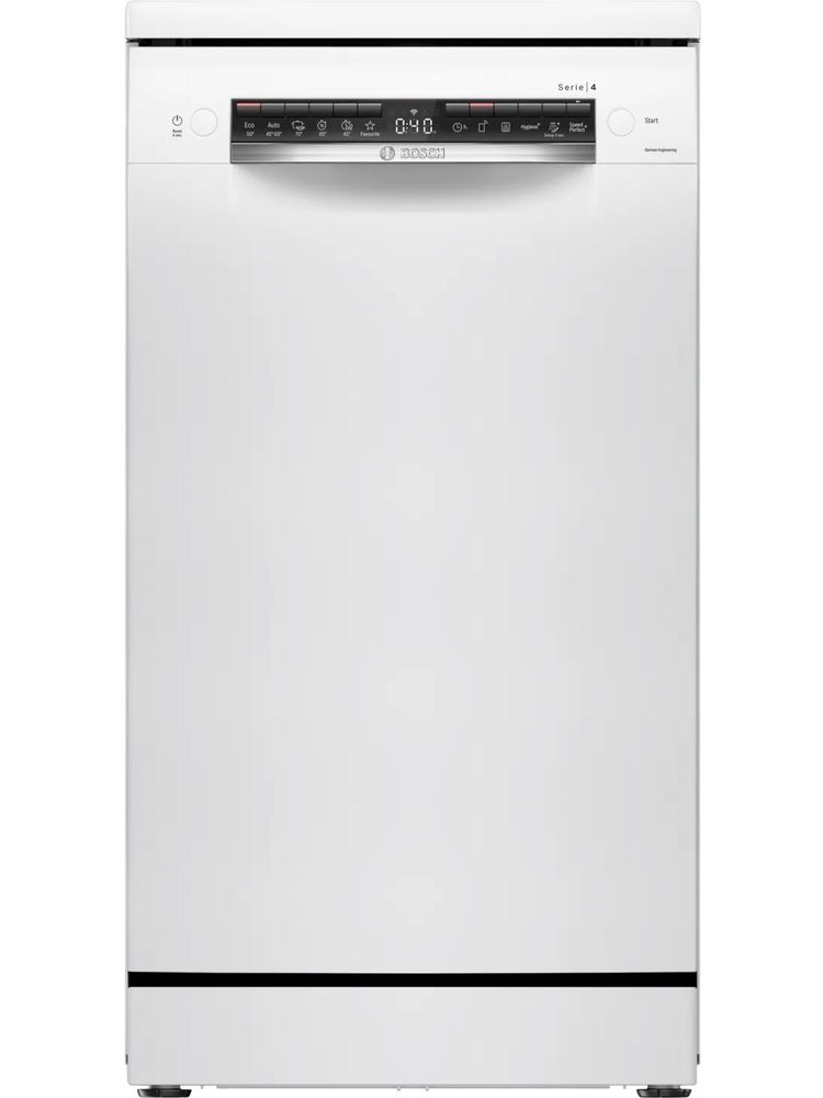 Посудомоечная машина BOSCH SPS4HMI64Q, узкая, 10 комплектов, 10 программ, защита от протечек, серебристая