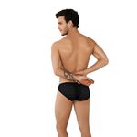 Мужские трусы слипы черные в сетку Clever LINE BRIEF 095011