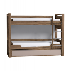 Кровать двухъярусная Nature 90 90х190, дуб табачный