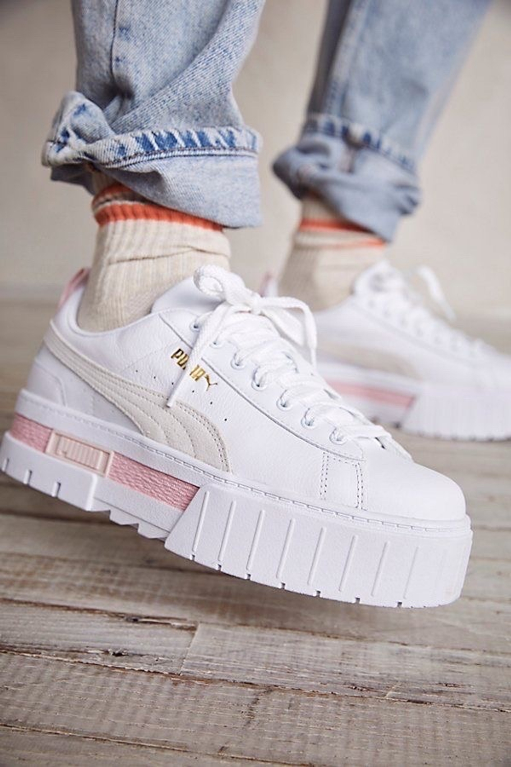 Puma Mayze White Beige