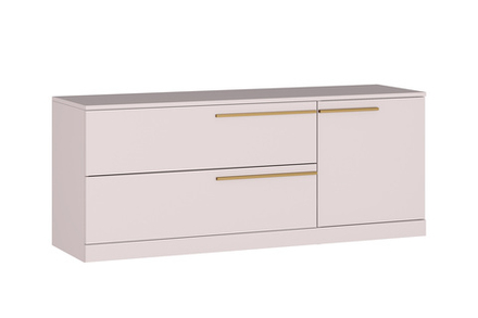 Тумба ТВ Ивару Николь-3, Сатиновое золото