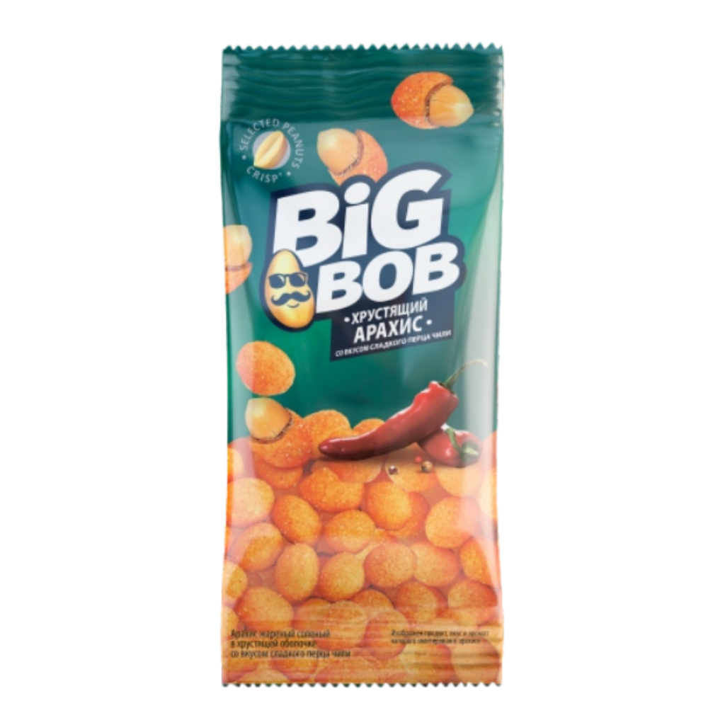 Арахис Big Bob вкус сладкого чили  50 гр