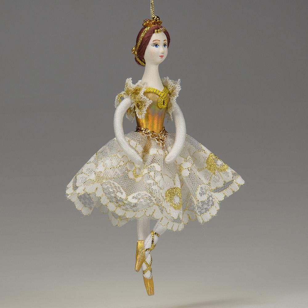 Ёлочная игрушка Балерина кружевная