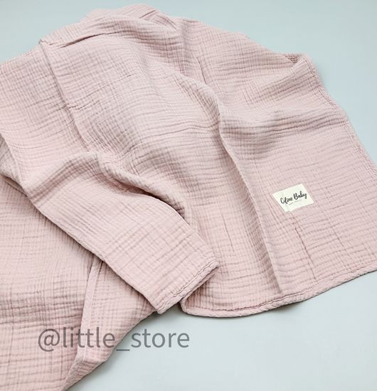 Плед-одеяло из муслина, Пудра