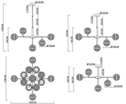 Люстра на штанге Arte Lamp DELACRUA