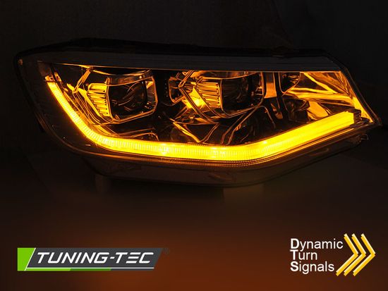 Фара передняя TUBE LIGHT CHROME DRL SEQ для VW CADDY 20