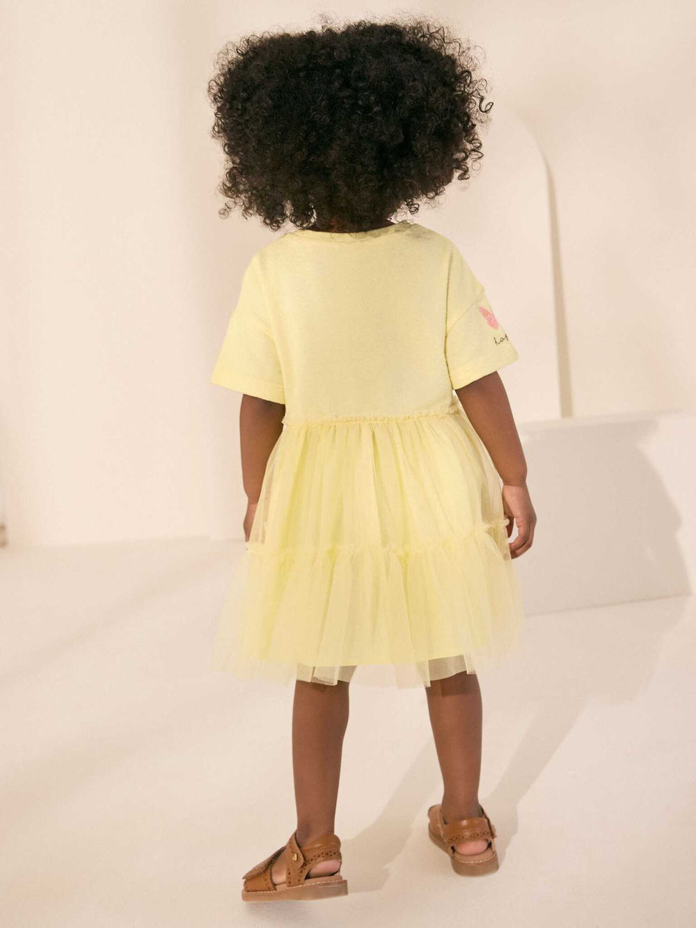 Платье для девочки Next AG9-814, Светло-желтый